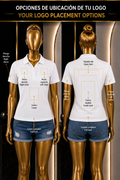 Women's Polo Shirt: Elegance &amp; Professional Style Whit  your Logo