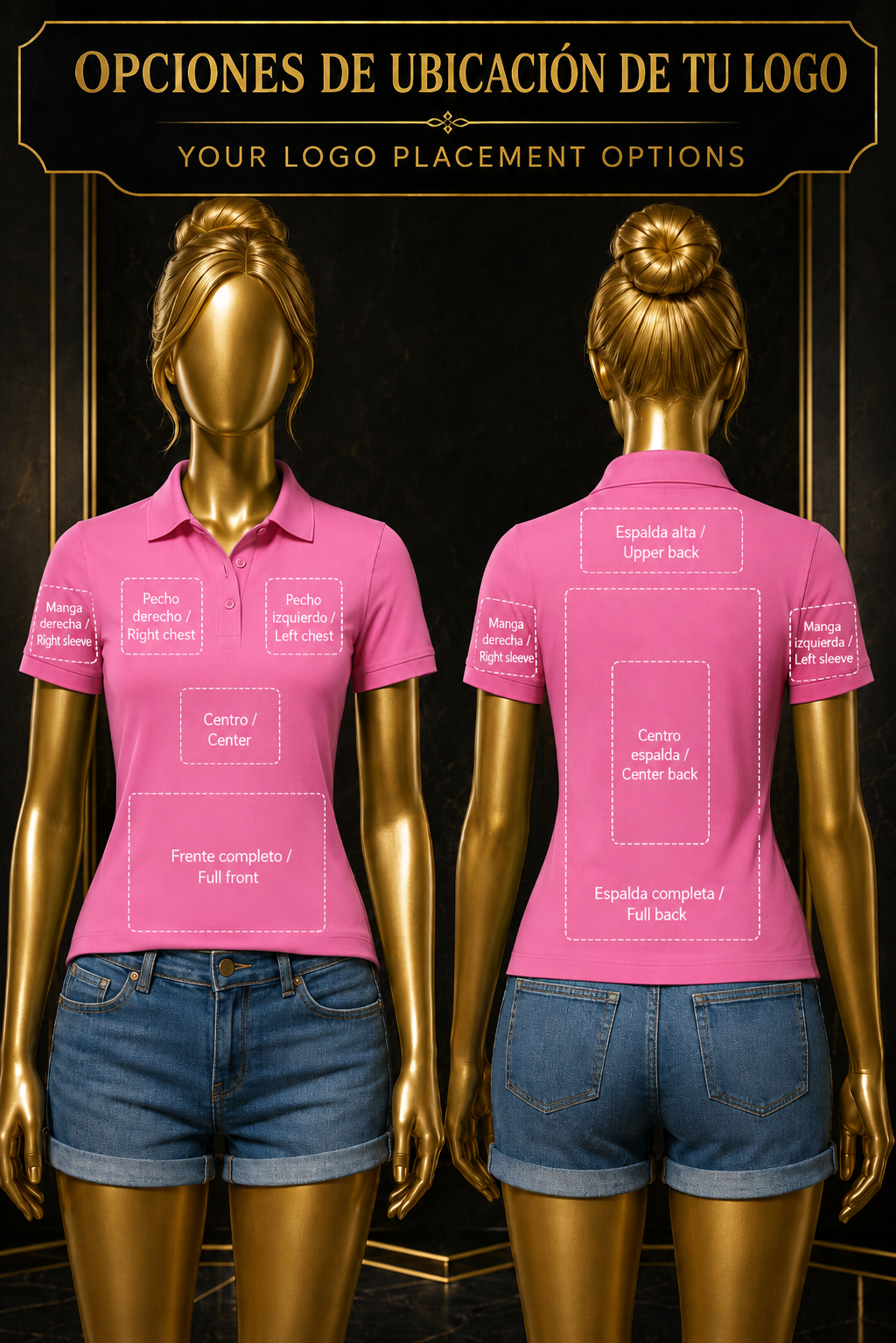 Women's Polo Shirt: Elegance &amp; Professional Style Whit  your Logo