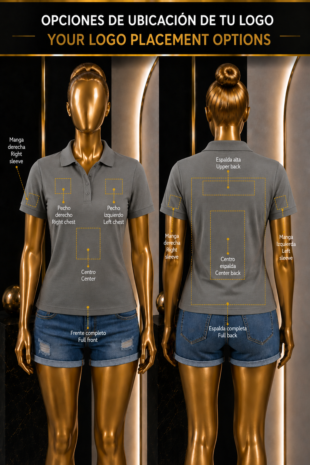 Women's Polo Shirt: Elegance &amp; Professional Style Whit  your Logo