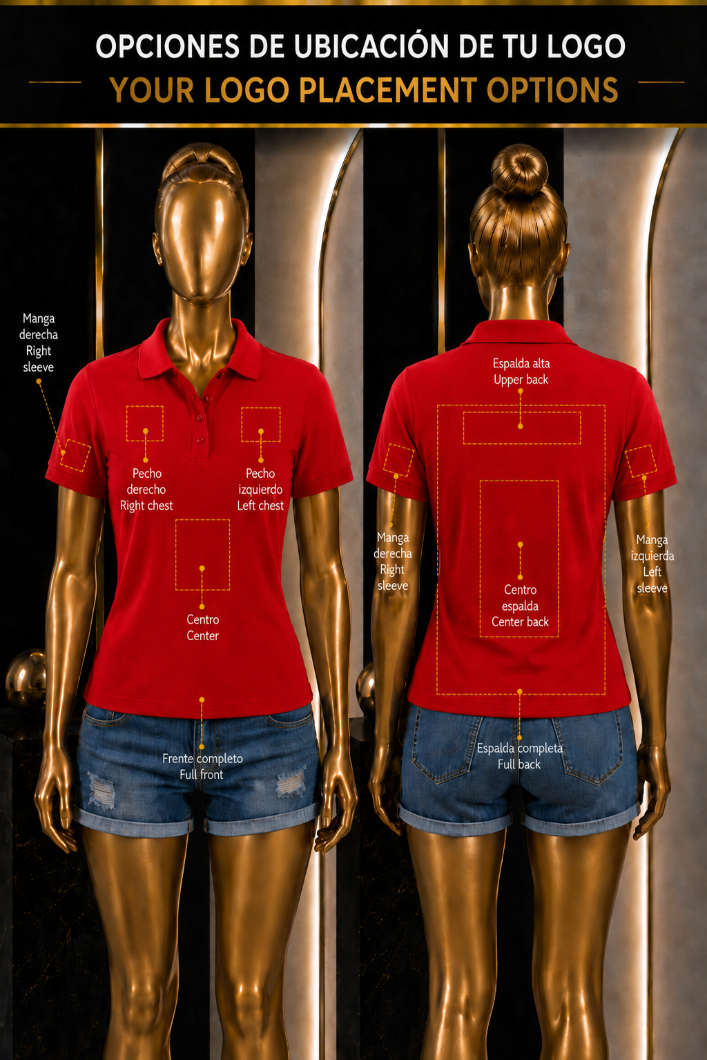 Women's Polo Shirt: Elegance &amp; Professional Style Whit  your Logo
